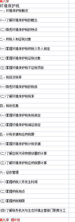 干货来了！《税法（I）》10大章节140个重要考点汇总，收藏备用