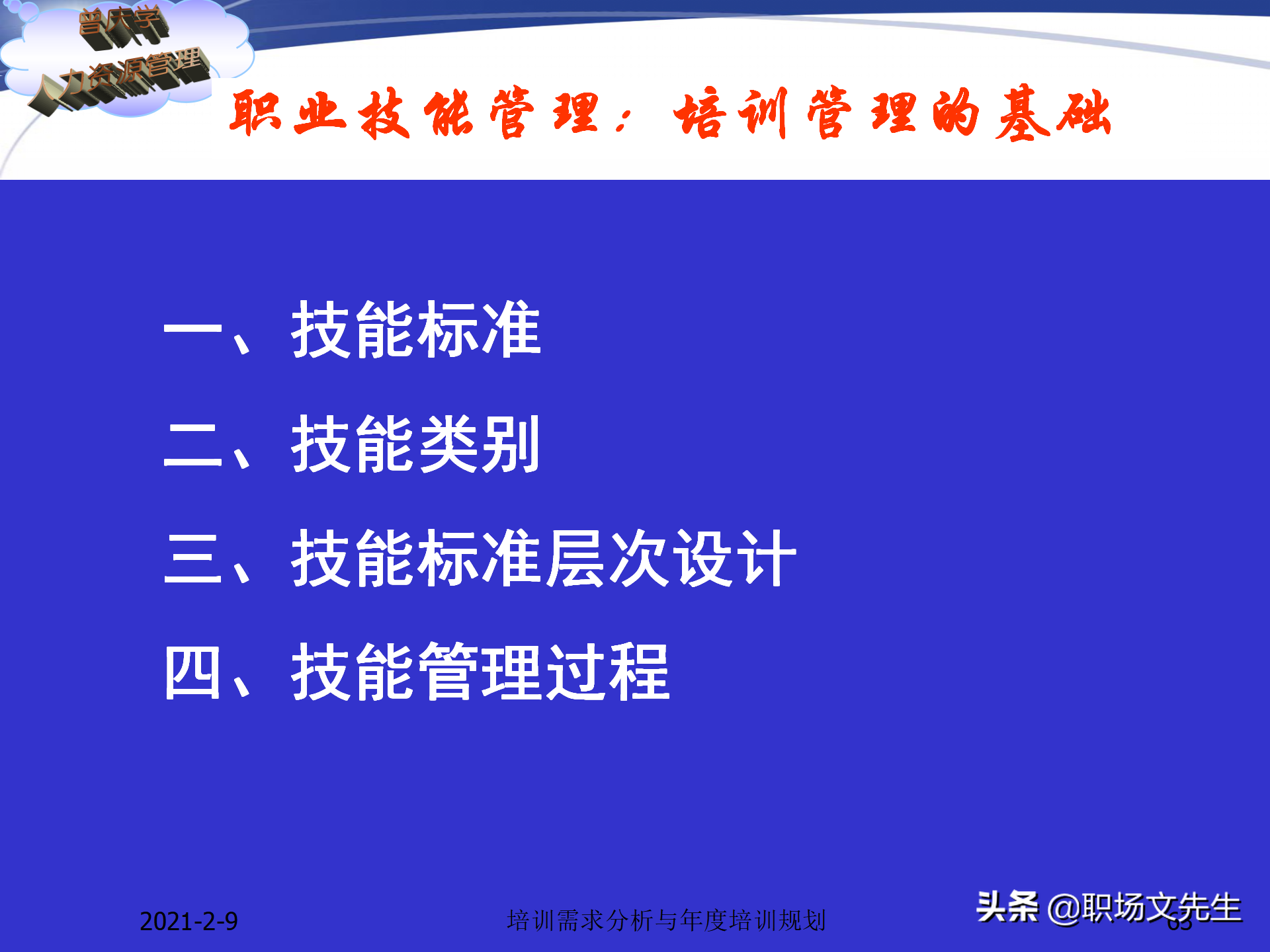 企业竞争的本质是人的竞争，142页培训需求分析与年度培训规划