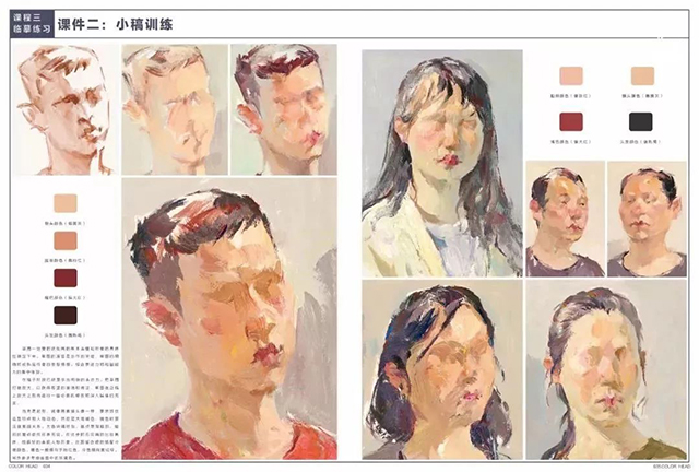 画好色彩头像从五官开始，央美色彩作品，这才是高分卷该有的样子