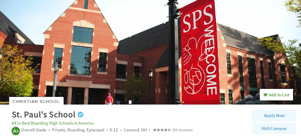 院校排名 | 2019年美国最佳私立中学排名发布