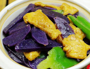 紫土豆营养丰富，味道鲜美，天然颜色让人更有食欲