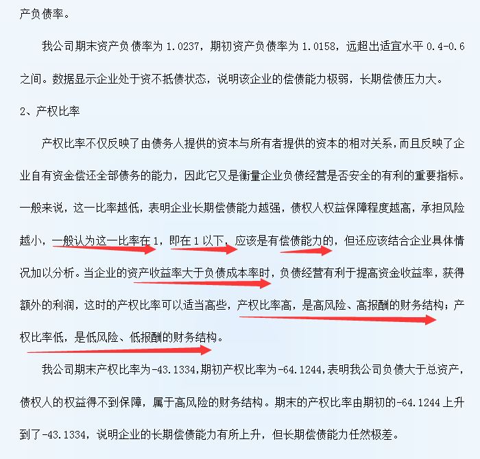 三大财务报表细节分析模板+经典案例，word版本可编辑修改