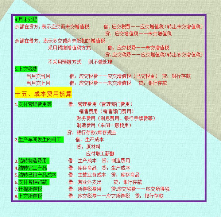 干货！从HR到老财务，月薪2万的“鬼才”会计张姐：13页分录整理
