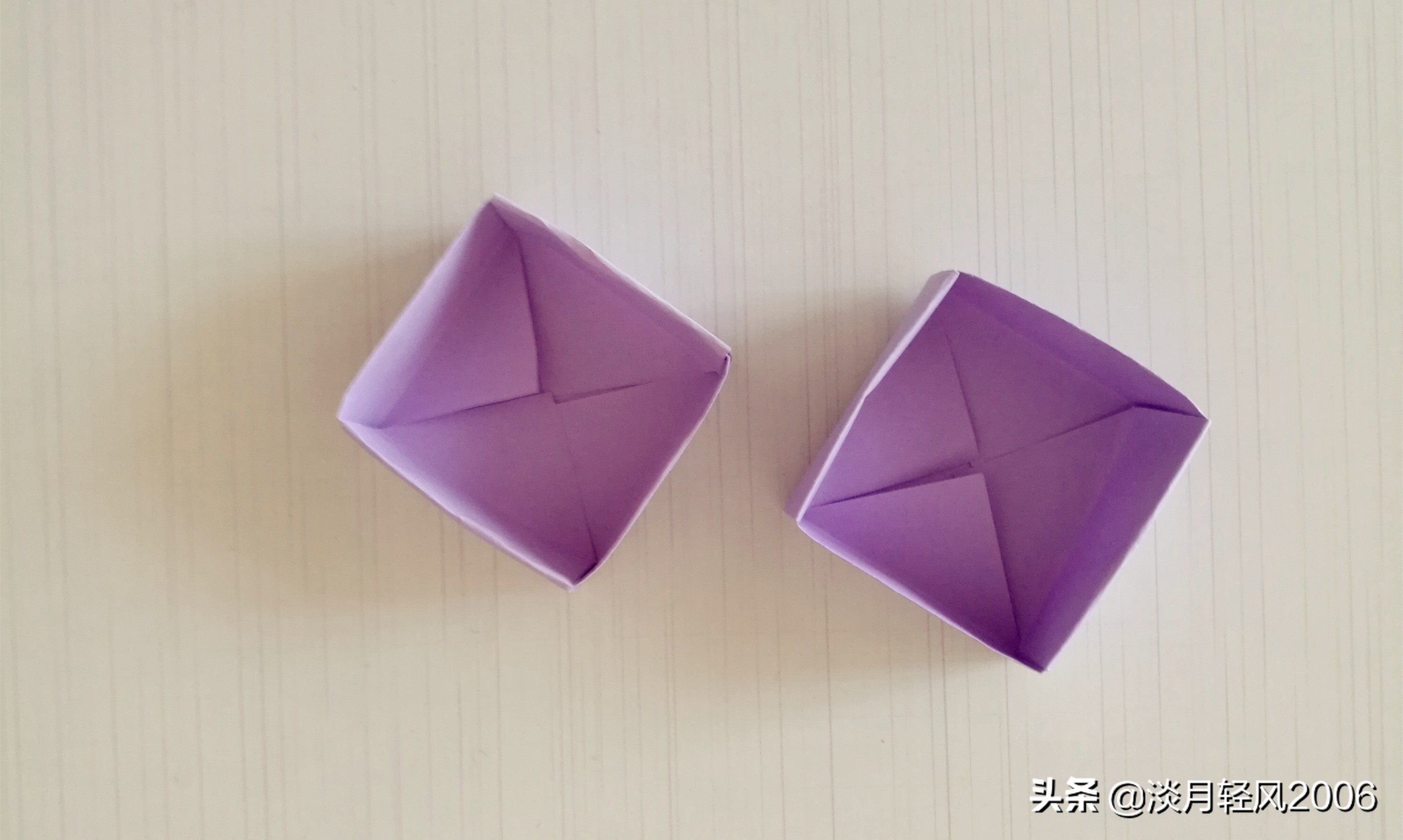 一张纸折盒子简单图片