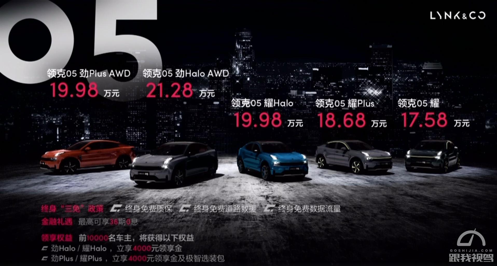 6.7秒破百 打造另类个性 全新轿跑SUV领克05售价17.58-21.28万元