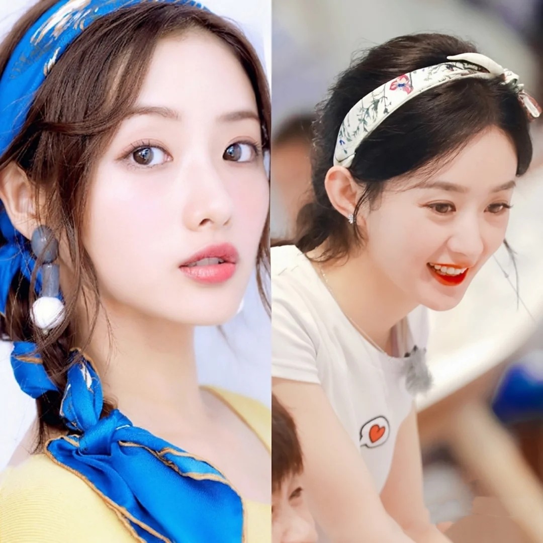 日益流行的发带，这样的扎法值得学习，精致少女很有活力