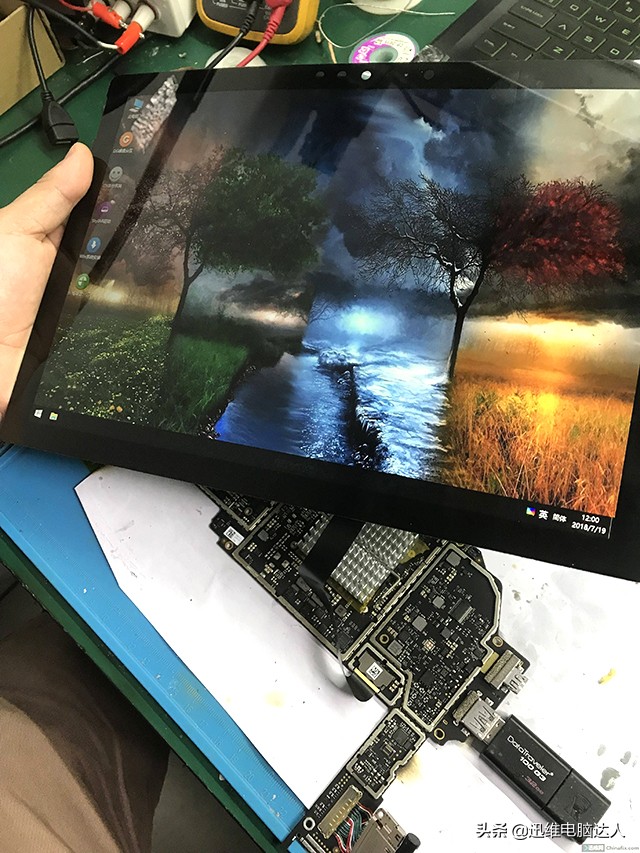 二修surface Pro5不认盘 蓝屏不进系统！大换血，比MacBook还难修