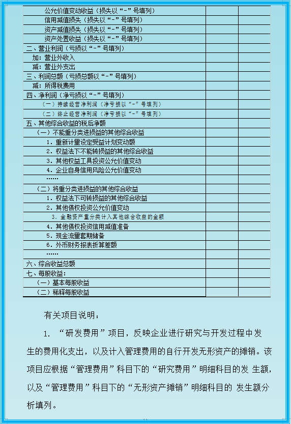 2021年起实行新财务报表模板及填表说明，收藏备用（完整版）