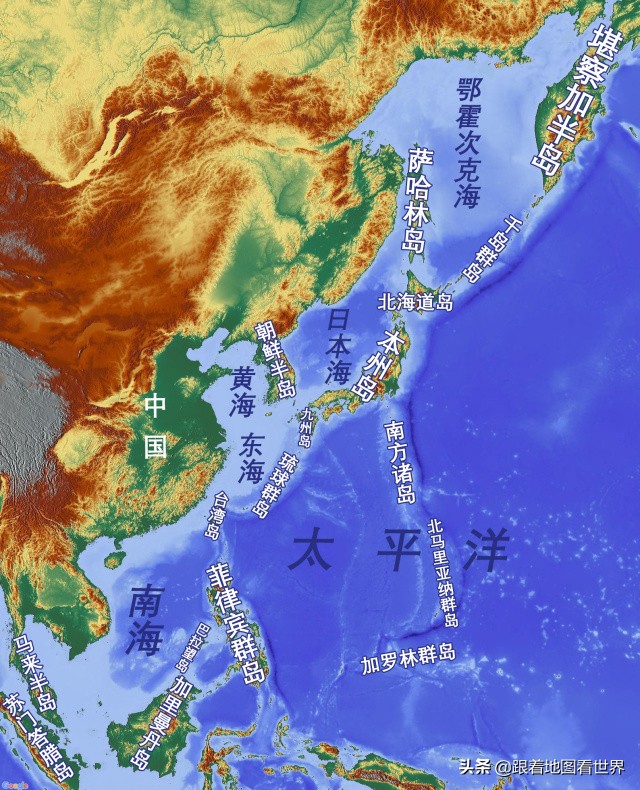 台湾海峡地图,