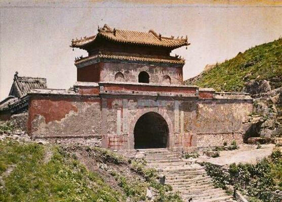 红门宫、南天门、碧霞祠……彩色照片真实还原一百年前的泰山风景