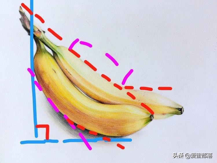 这类作品才能真正提高绘画能力，两只香蕉彩铅手绘教程