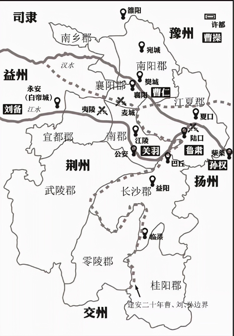 曹操败赤壁、关羽走麦城，军事地理分析三国争夺荆州的关键点在哪