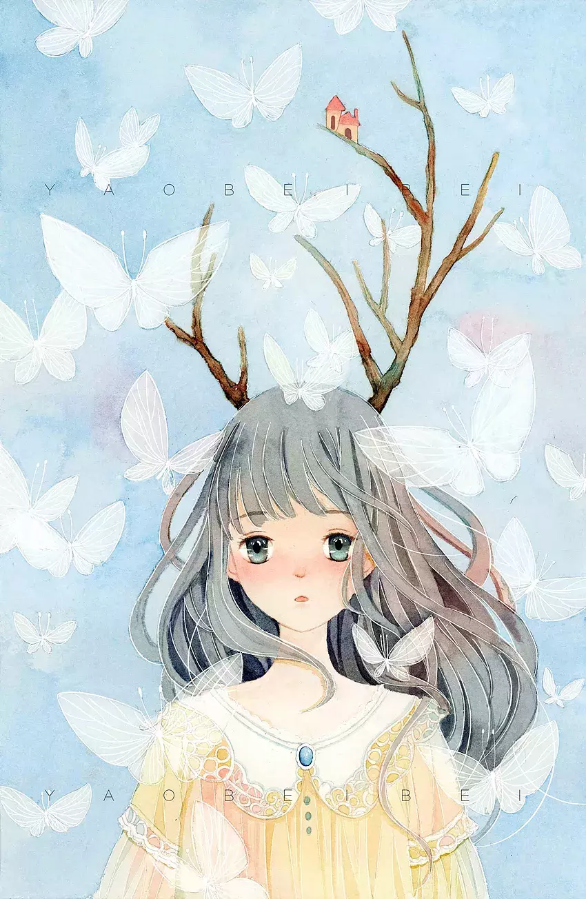 镜花水月，插画师用一支水彩笔画出一个梦想王国！