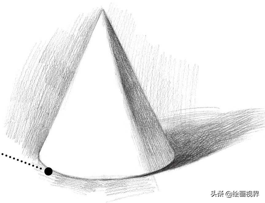 零基础几何体教程：分步骤讲解圆锥体画法，收藏起来临摹学习