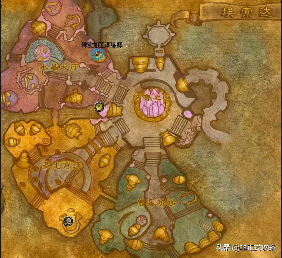 魔兽世界银月城地图图片
