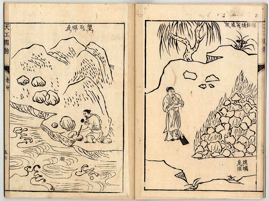 中国17世纪的工艺百科全书(明代宋应星的天工开物)