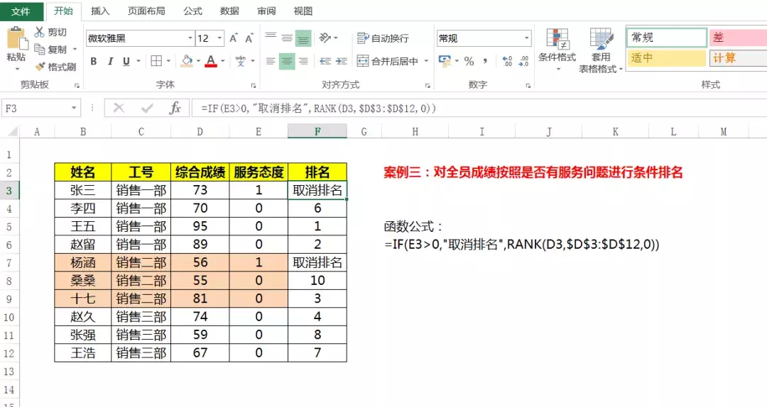Excel数据排名不只有Rank函数，条件排名这三组函数公式更高效
