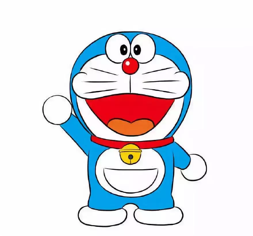 画哆啦a梦的步骤图片(简笔画) - 赤虎壹号