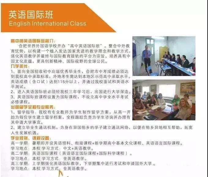 合肥国际学校有哪些，超详细国际学校一览表