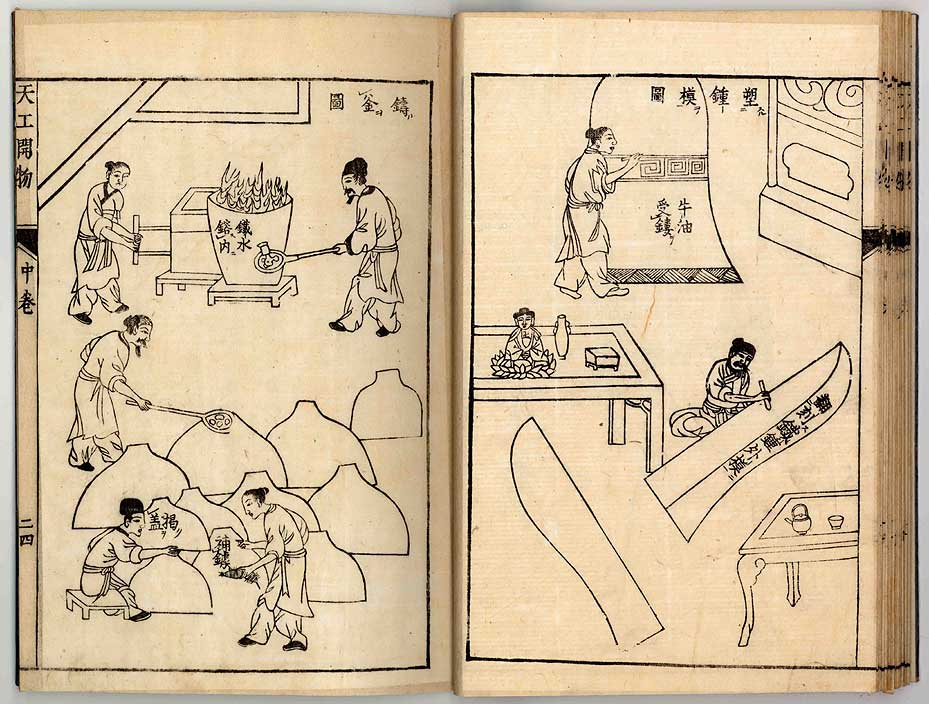 中国17世纪的工艺百科全书(明代宋应星的天工开物)