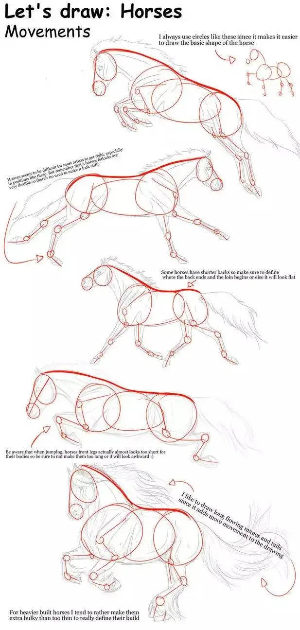 马很难画？那是你没有学过这些马的结构画法，从入门到基础，收藏