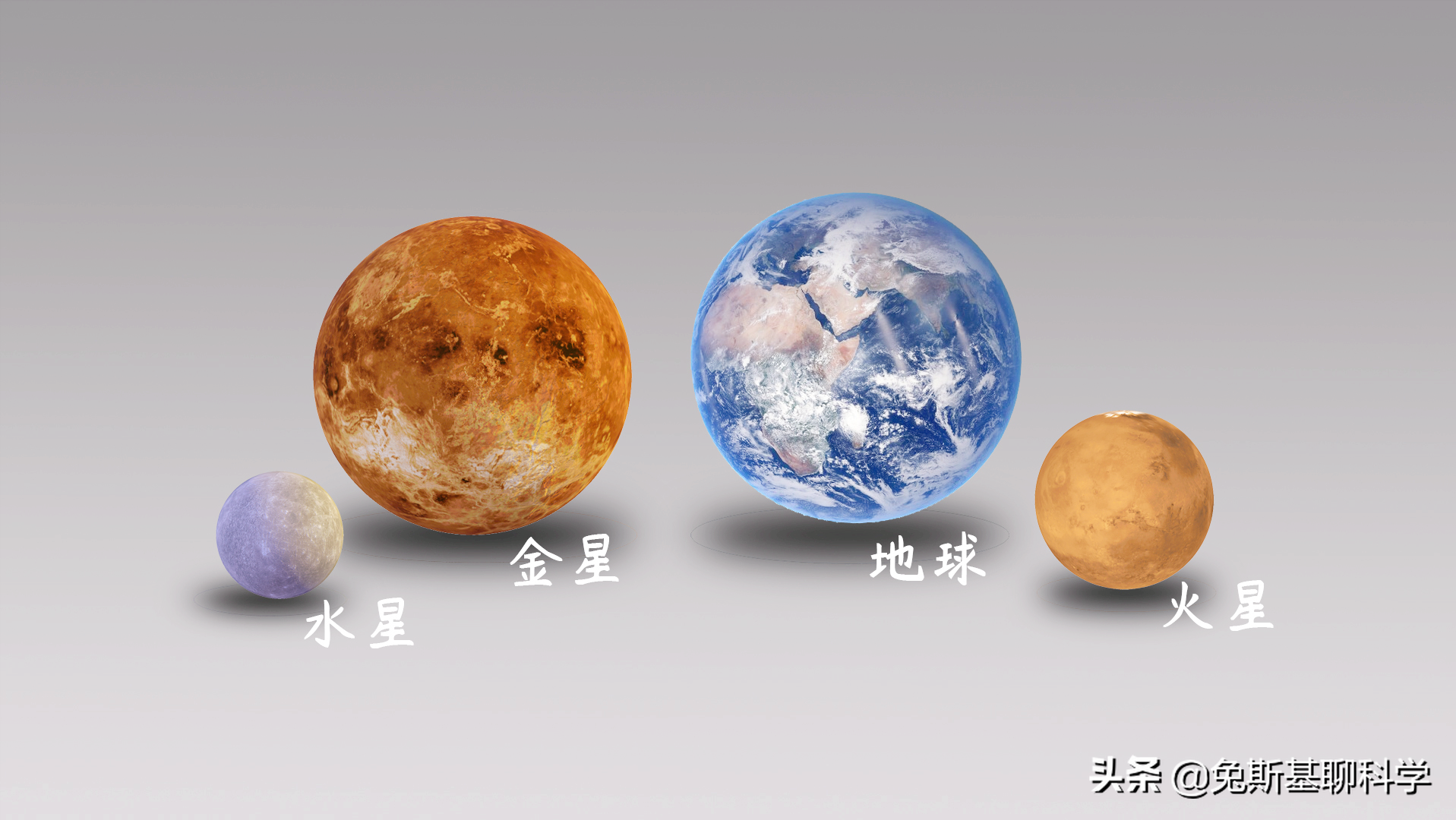 金星水星地球大小排序(太阳系八大行星都有多大？8张行星大小对比图告诉你)