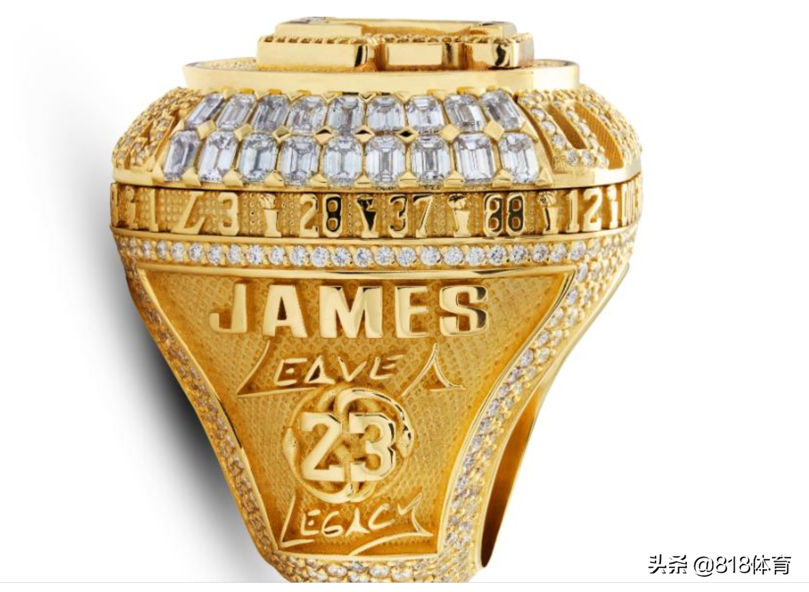 nba总冠军戒指多少钱一枚(湖人冠军戒指价值百万,804颗钻石16.