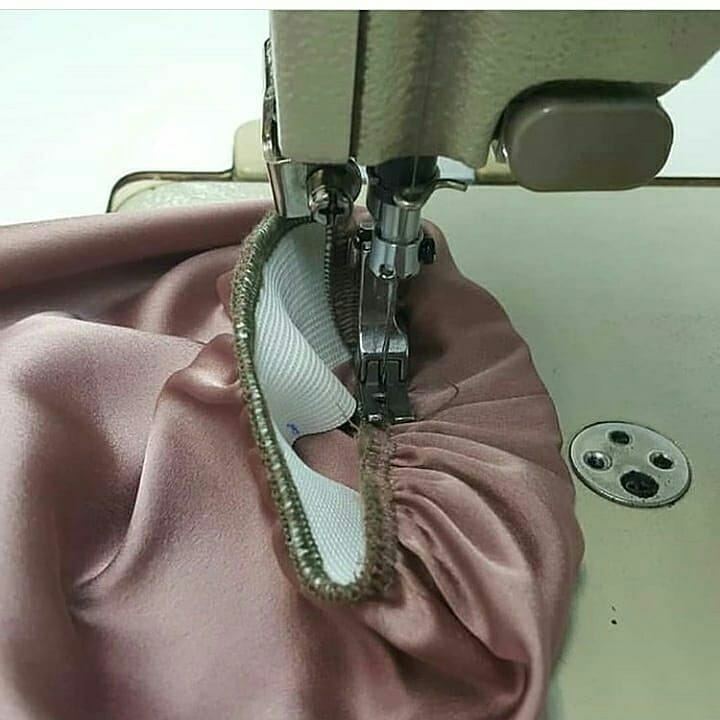 松紧袖口的缝制图解