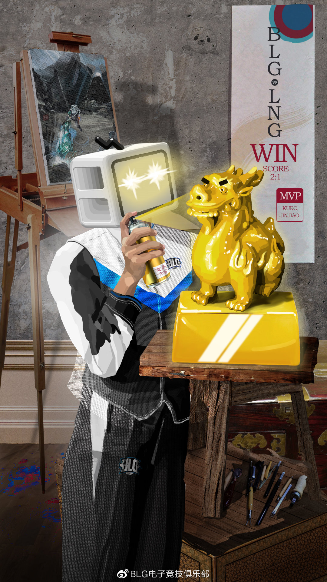 英雄联盟：BLG夏季赛画中画海报盘点，那些海报中隐藏着的故事