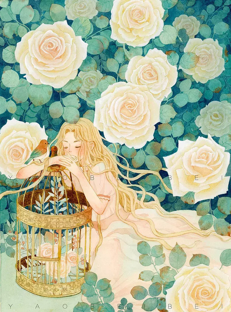 镜花水月，插画师用一支水彩笔画出一个梦想王国！