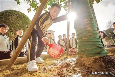 南阳市第一完全学校创建文明校园巡礼(图1)