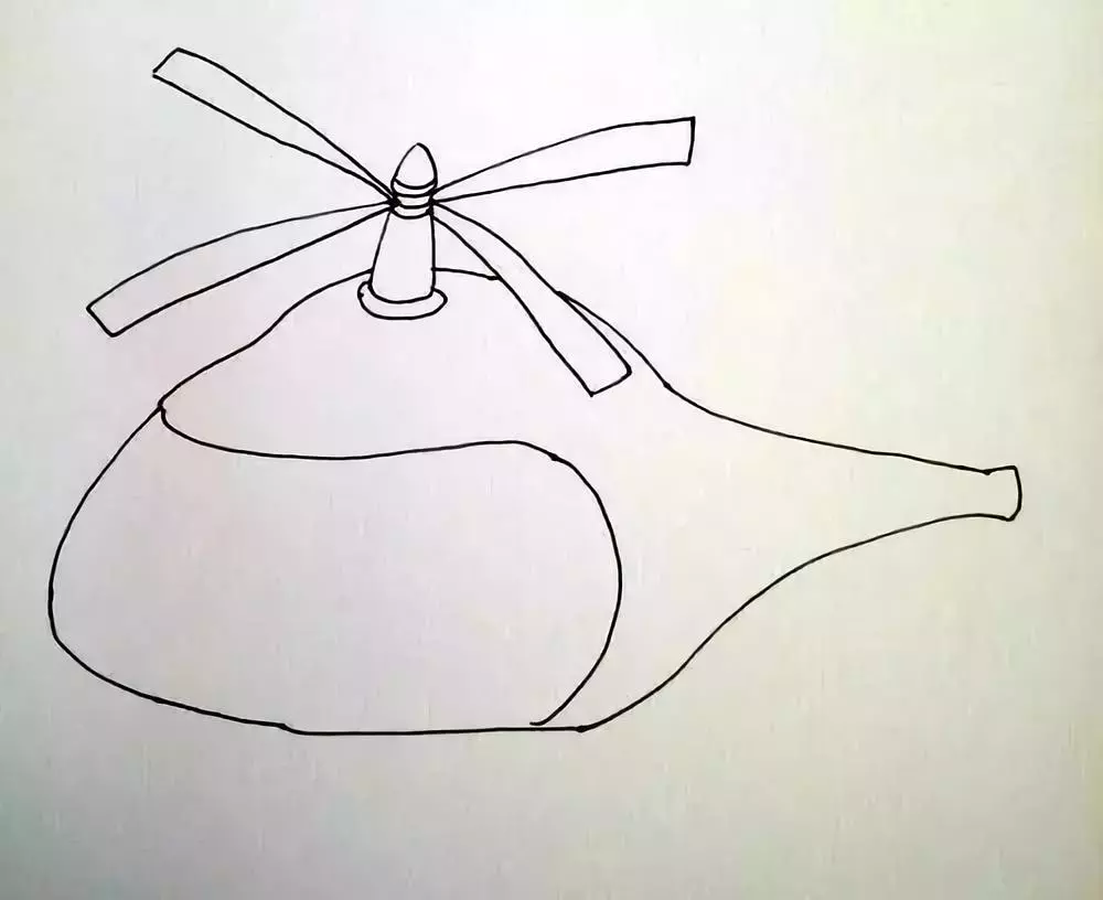 简笔画 | 炫酷的直升飞机绘画教程, 分分钟学会,收藏起来教孩子