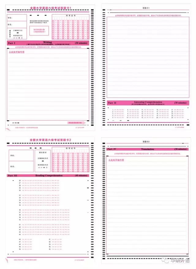 大学英语四六级考试流程