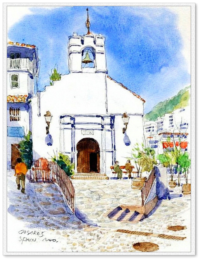 东亚风情 -- 高崎尚昭水彩画