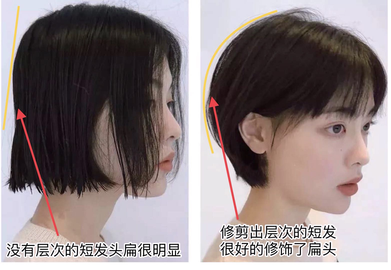 10个人9个人头扁?扁头女生要注意这几点,不剪不烫也能美美的