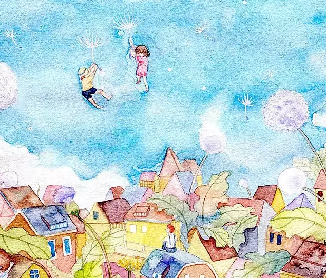 镜花水月，插画师用一支水彩笔画出一个梦想王国！