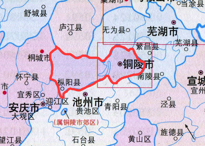 铜陵各区县人口一览:枞阳县4691万,铜陵郊区1642万