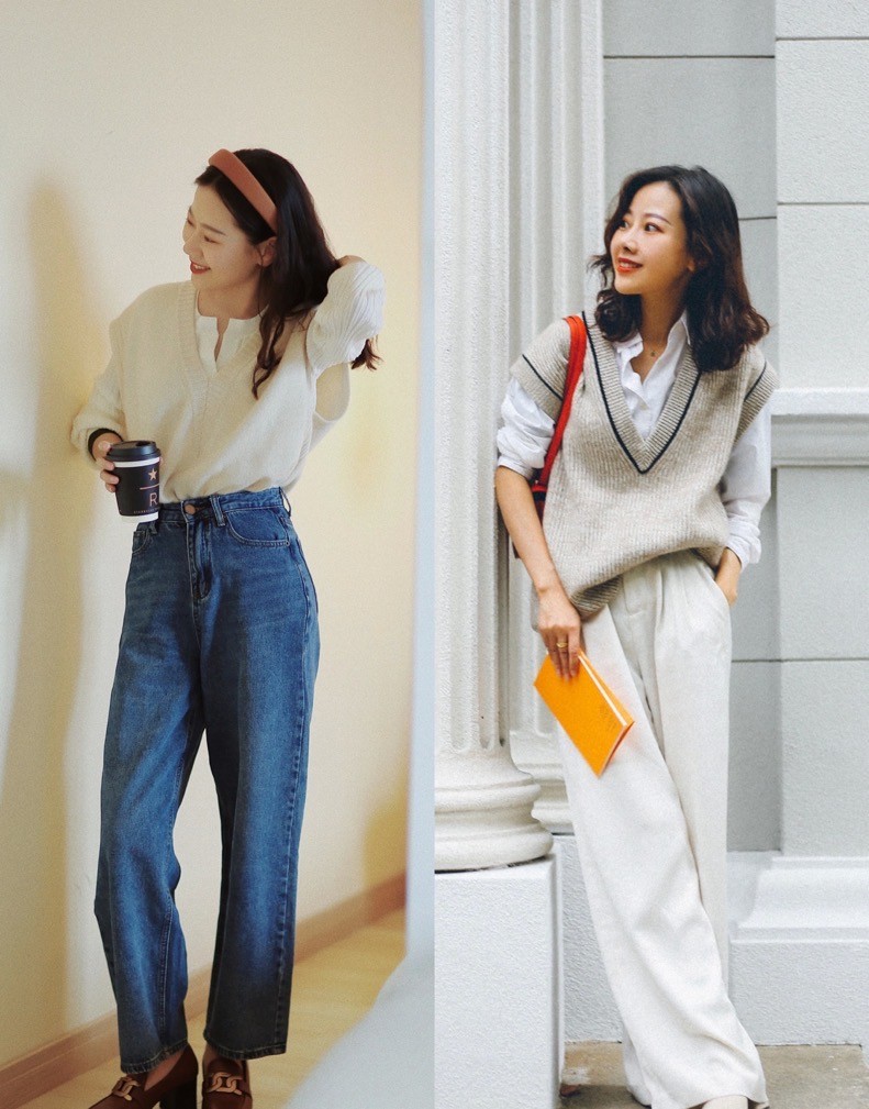 维杰色纺：毛衣怎么穿不臃肿显老气？时髦女人都在“叠穿”，精致大
