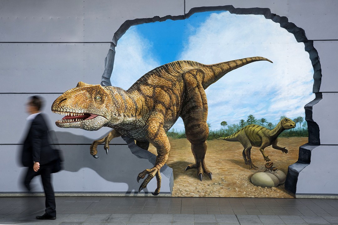 重返（描写恐龙外貌的句子）