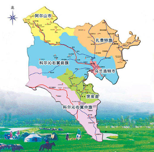 四子王旗地图（图文讲解内蒙古各旗区域划分）
