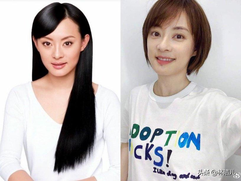 刘亦菲的狼尾短发太惊艳，倪妮的一刀切撩人，剪短发可不止看脸型