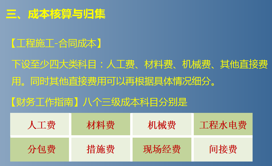 建筑会计真不难!成本核算+成本分析表格+123笔业务账务处理,全了