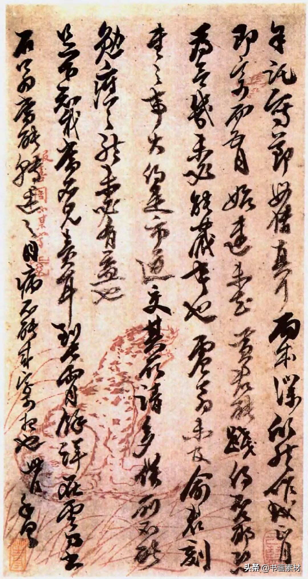清代书法家代表人物之——包世臣，执笔运锋之奇，一时称为包体