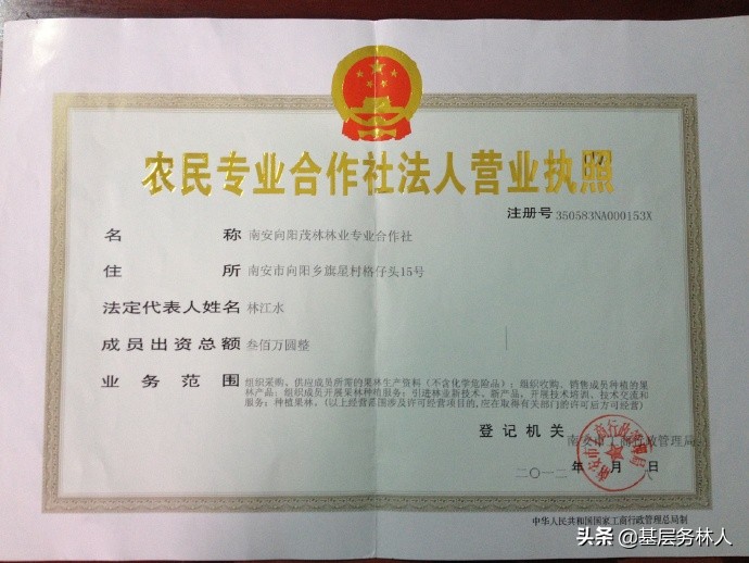 林业专业合作社示范章程