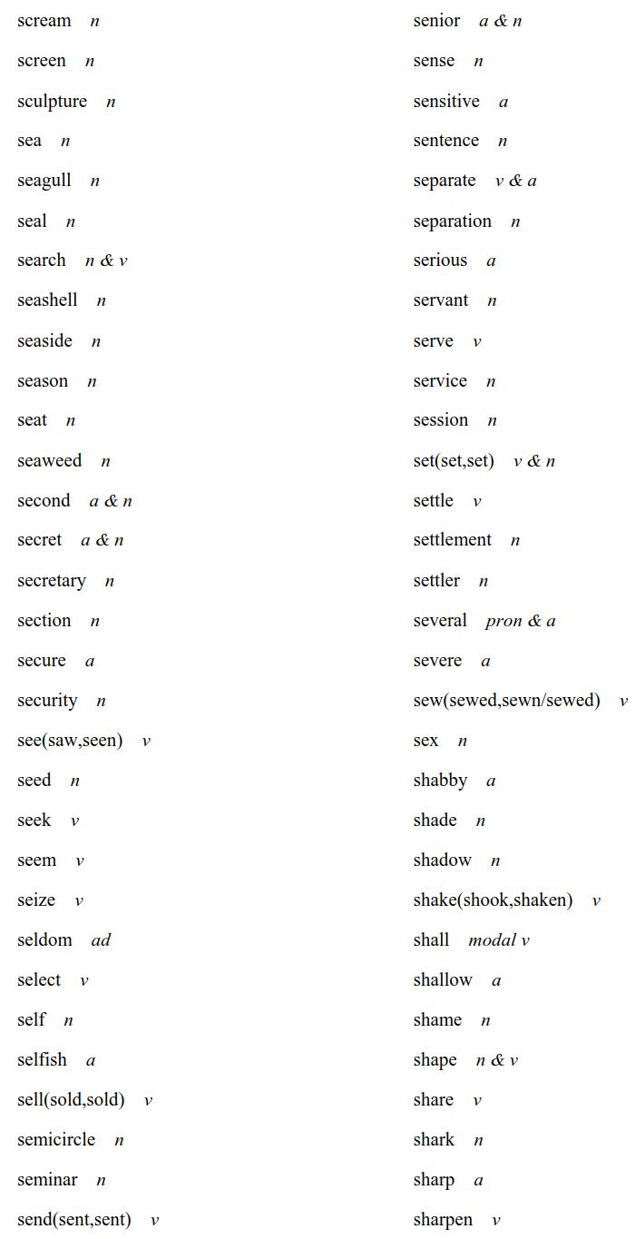 2020高考英语考试大纲正式发布！内附最新词汇表