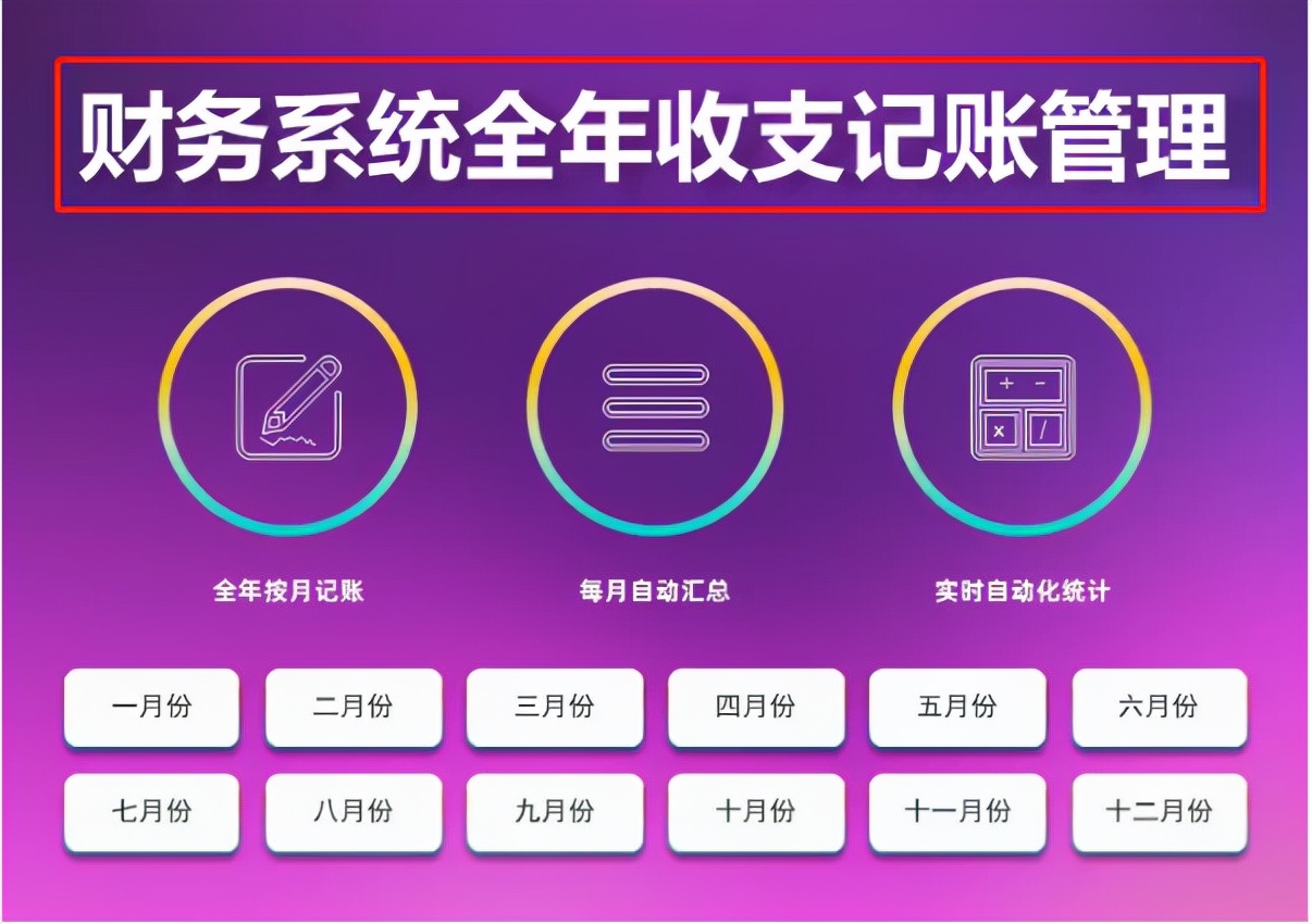 整理出8套Excel财务系统，公式都已设好，录入数据即可自动生成