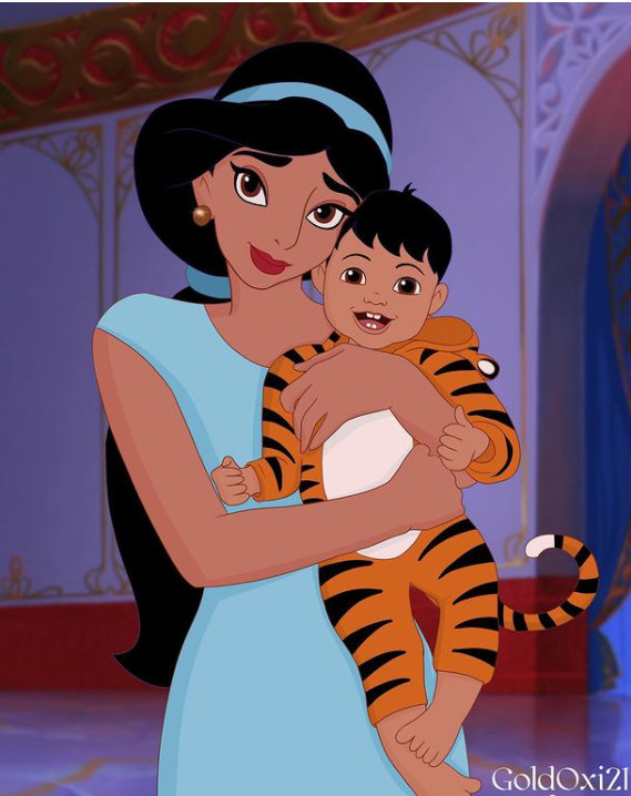迪士尼公主和王子的宝宝长什么样?照片曝光后,网友:生了个自己