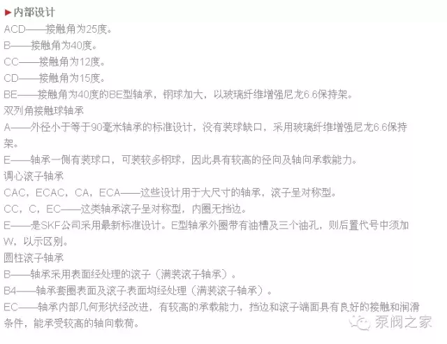 轴承牌号表示方法，各个符号含义