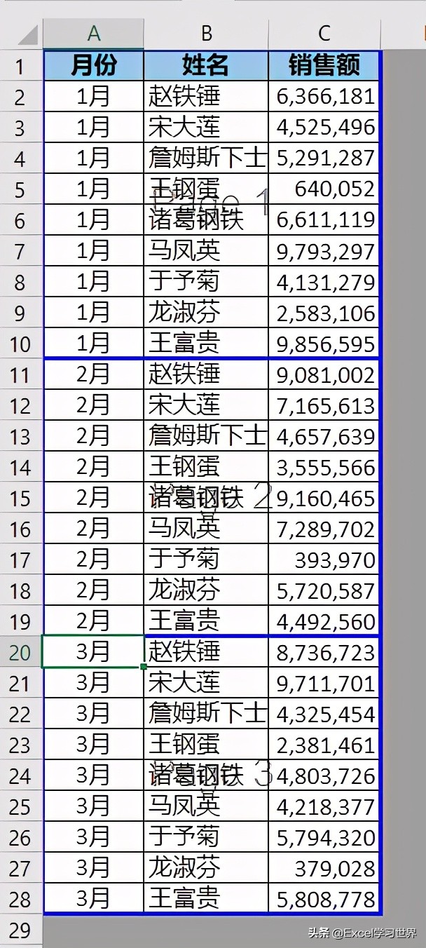 Excel 分类打印 – 按分类打印在单独的纸上