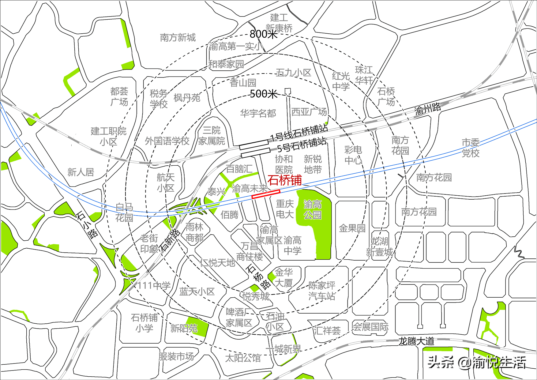 重庆马上动工这些轨道经过你身边小区！准确新站点周边详图(1)